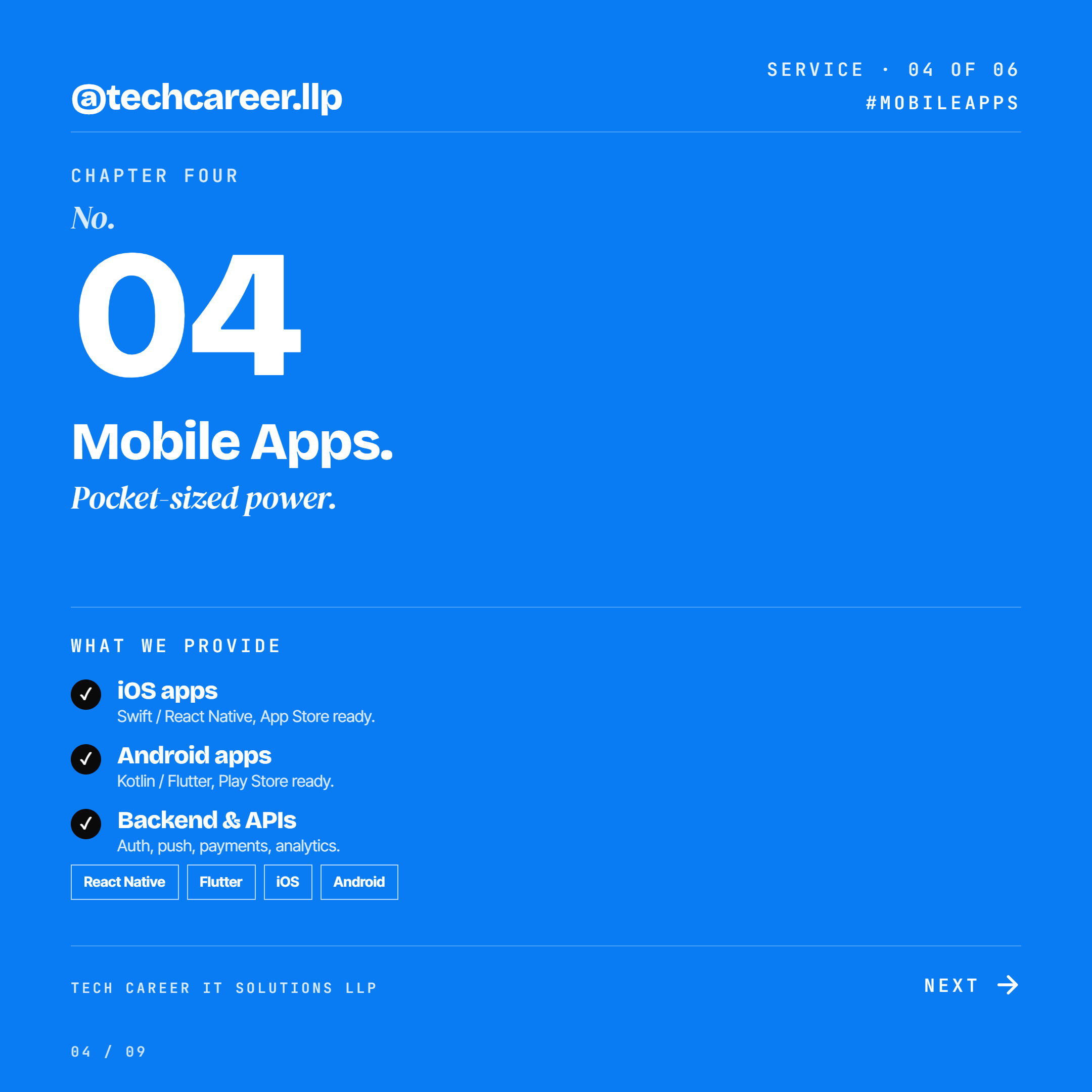 Mobile App Development - iOS and Android by Tech Career